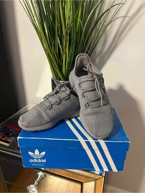 adidas Kids Grey Knit Sneakers
